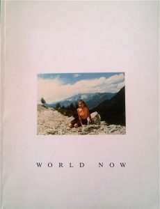 World Now - greetings from isolation tank, Astrid Esslinger Tapisserie and Drawing, 1991 self- published